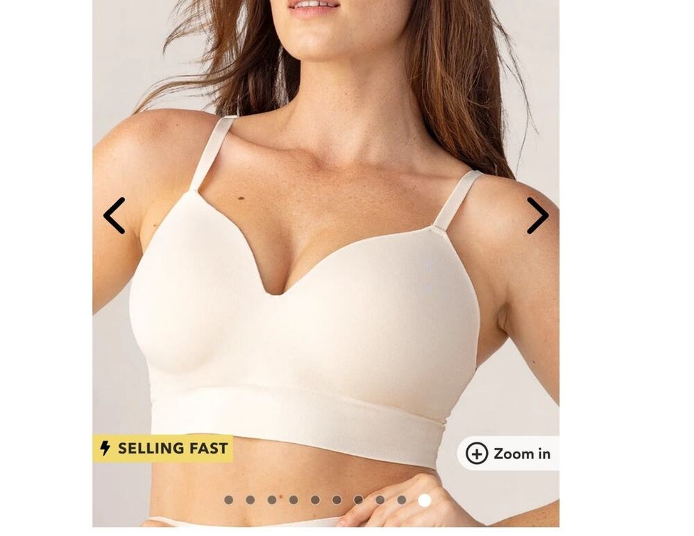 Truekind Supportive Comfort Wireless Shaping Plunge Bra White 3xl (40G/ 40H/I)